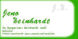 jeno weinhardt business card
