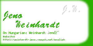 jeno weinhardt business card